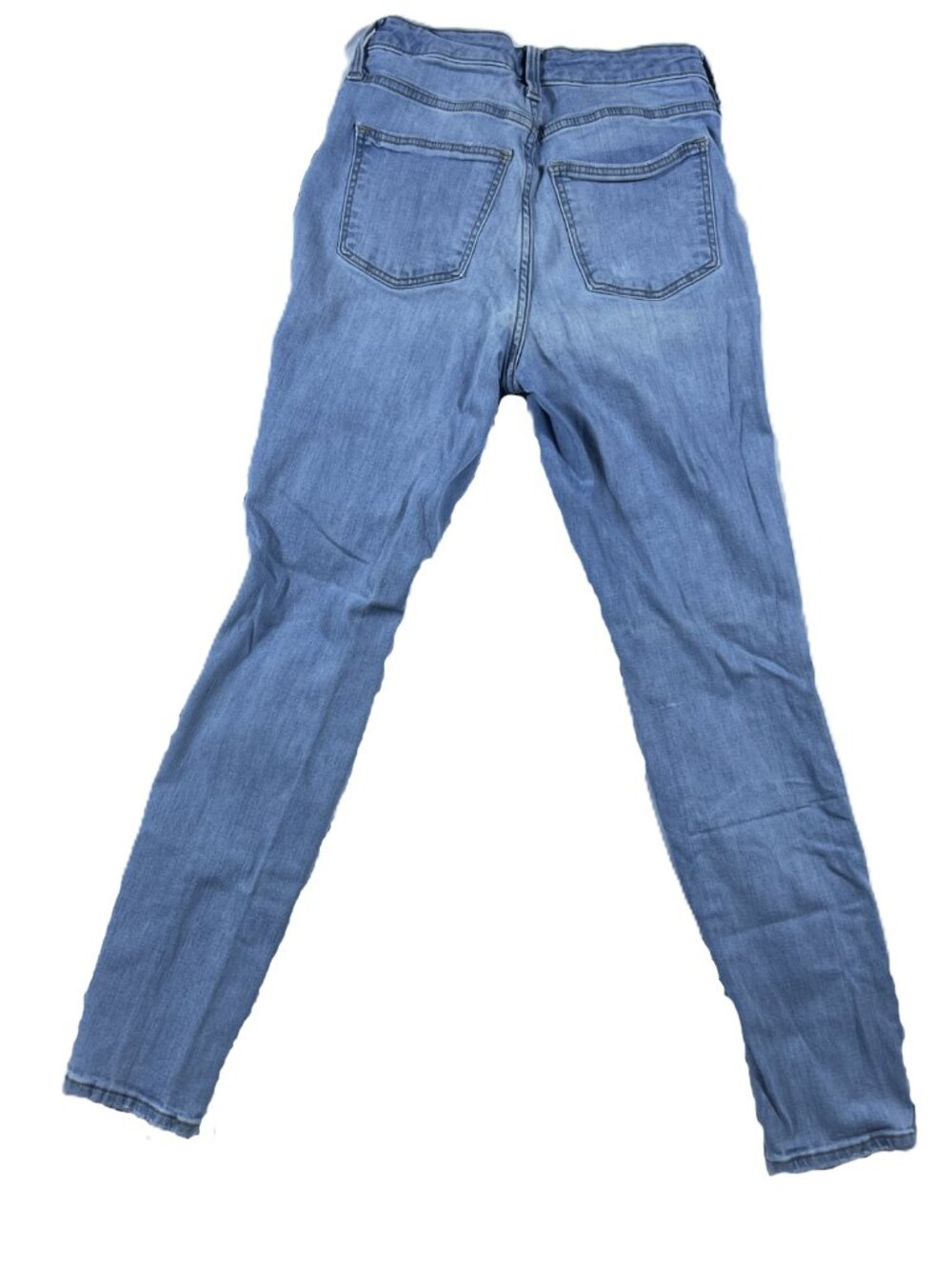 Universal Thread Women's Jeans, Denim Distressed High Rise Skinny, Button Fly - Picture 2 of 10
